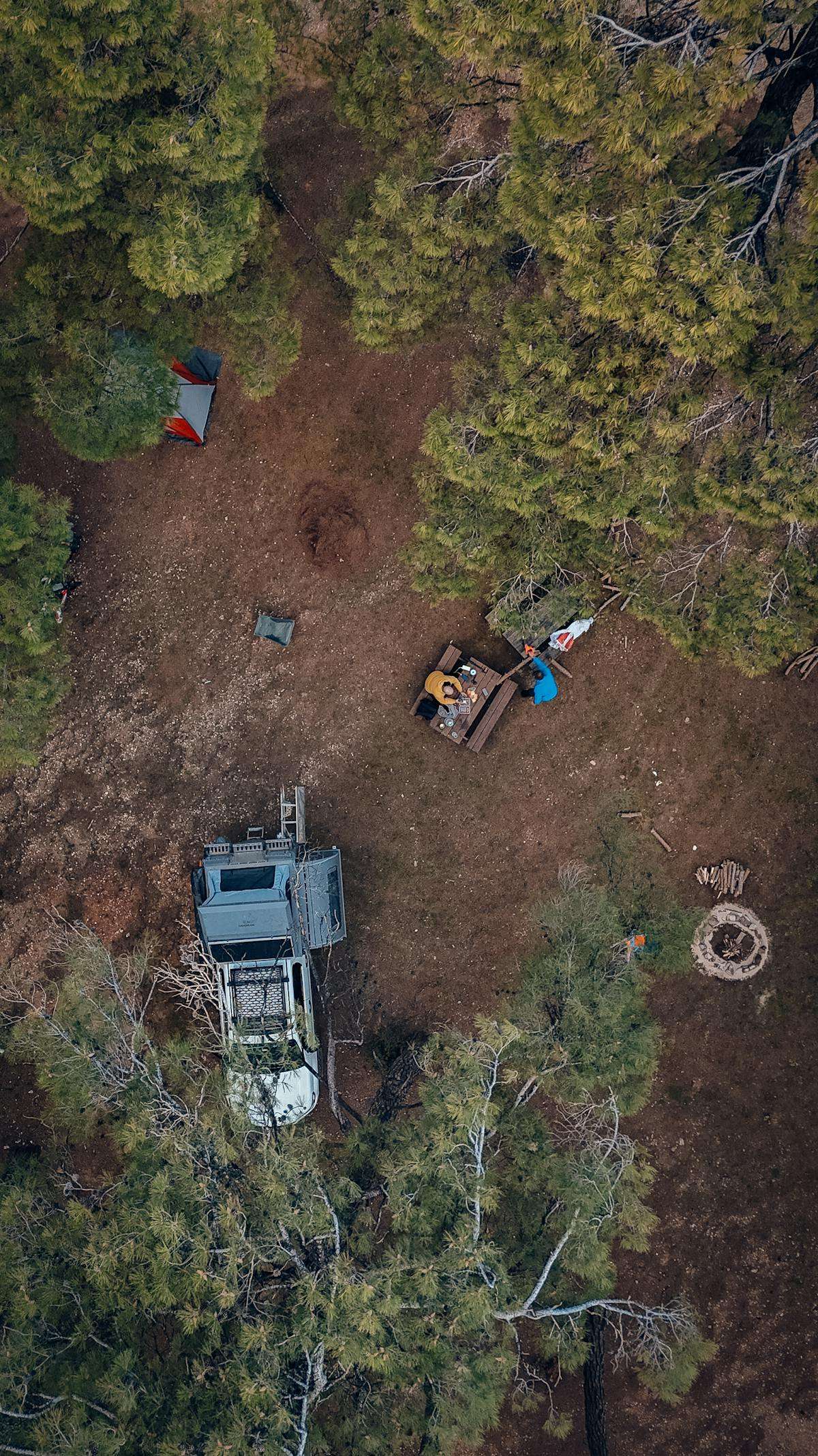 4WD camp kitchen setup in the Australian outback